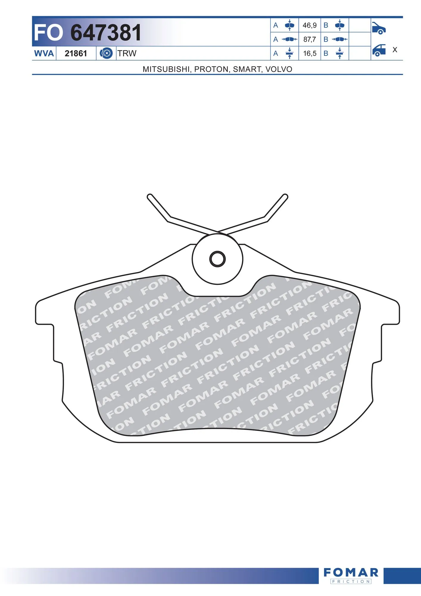 Brake Pad Set, disc brake